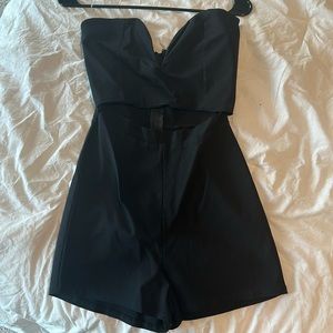 Strapless romper